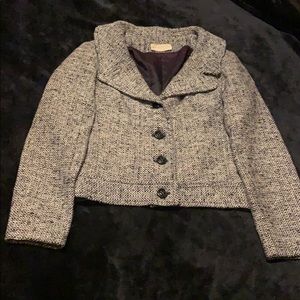 Black and white vintage coat jacket XS